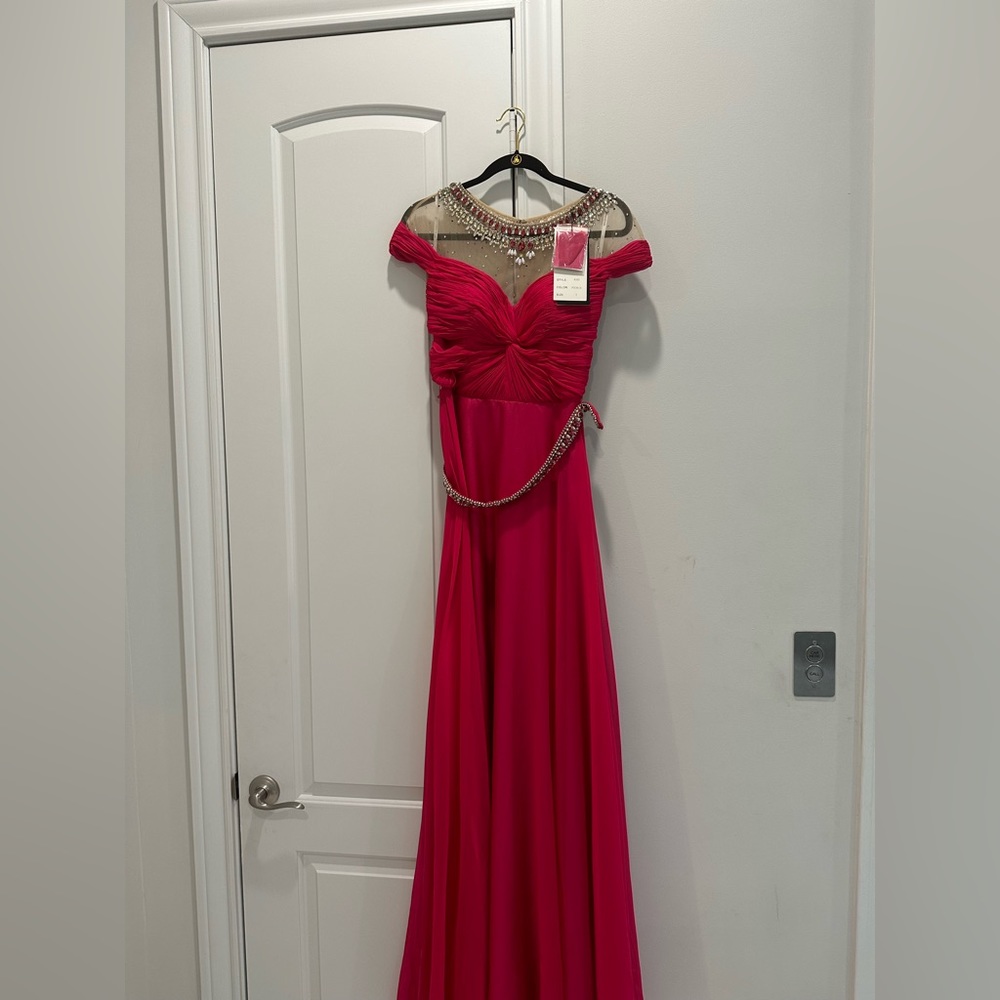 ALYCE PARIS FUSCHIA EVENING GOWN